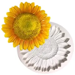 8" x 8" x 1.25" Sunflower Texture Glass Fusing Kiln Mold