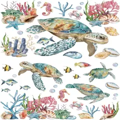 2 Large Coral Seashell Design Sheets 12''x18''