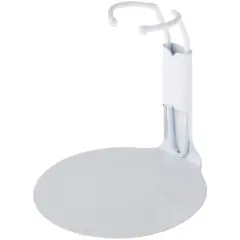 Plymor DSP-20W White Adjustable Action Figure Stand, fits 3.75 and 4 inch Action Figures, Waist is 0.75" - 1" wide, 2.5" -3" around