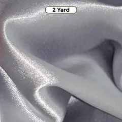 Superior Quality Crepe Back Satin Fabric 60" Wide Multiple Colors Silver