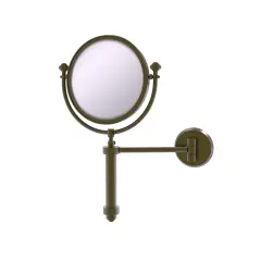 Southbeach Collection Wall Mounted Make-Up Mirror 8 Inch Diameter With 2X Magnification - Sb-4/2X-Abr