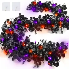 [Dual Color & Timer] 6 Ft by 10 Inch Halloween Garland