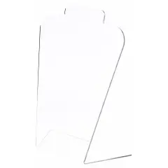 Plymor Clear Acrylic Basic Tall Necklace Display Stand, 8.5" W x 4" D x 11.5" H
