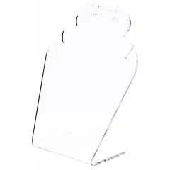Plymor Clear Acrylic Necklace/Earring Combo Display Stand, 4.625" W x 3" D x 5.25" H