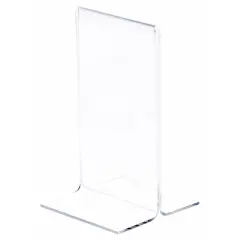 Plymor Clear Acrylic Sign Display / Literature Holder (Bottom-Load), 3" W x 5" H