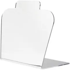 Plymor Acrylic Basic Short Necklace Display Stand (Mirrored), 8.5" W x 4" D x 7.75" H