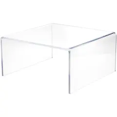 Plymor Clear Acrylic Short Square Display Riser