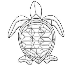 7-7/8" x 9" Exquisite Clear Glass Sea Turtle Bevel Cluster EC306