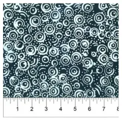 Banyan 81203-49 CLASSICS MIDNIGHT (Swirls White on Black) 45" Fabric Per Yard
