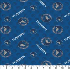 NBA Licensed Minnesota Timberwolves Cotton Fabric by the Yard