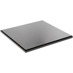 Plymor Black Acrylic Square Beveled Display Base, 10" W x 10" D x 0.5" H