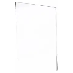 Plymor Clear Acrylic Folder-Style Sign Display Holder / Document Protector, 8.5" W x 11" H