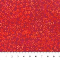 Banyan 83283-24 ARCTIC FUN Tossed Flower - Lipstick Red 45" Fabric Per Yard