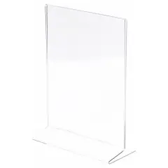 Plymor Clear Acrylic Sign Display / Literature Holder (Side-Load), 8.5" W x 11" H