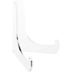 Plymor Clear Acrylic 60-Degree Angle Easel With Deep Support Ledges, 4.5" H x 4.5" W x 3.5" D