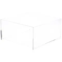 Plymor Clear Acrylic Square Open Top Merchandise Display Tray