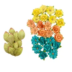 Majestic Collection Flowers - Strong - 36 Pcs, 1"
