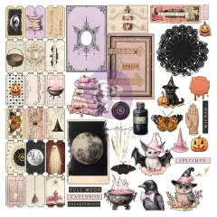 Magic Spell Collection Ephemera - Spells - 90 pcs w foil details paper 