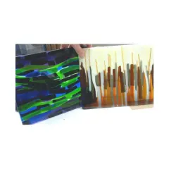 10.75&rdquo; x 8.75" x 1" Big Rectangle Dam Patty Gray Glass Fusing Kiln Mold