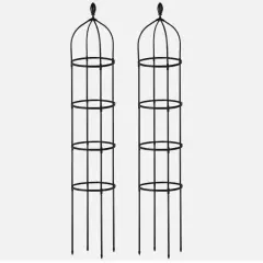 2Pack 6ft Garden Obelisk Trellis for Climbing Outdoor Plants