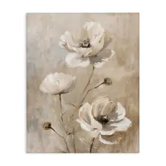 Stupell Industries Neutral Country Flora Canvas Wall Art Design by Nina Blue