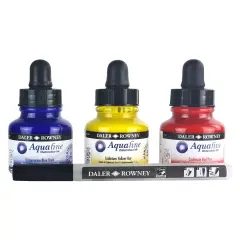 Daler-Rowney FW Acrylic Ink Starter Set 3/Pkg-Assorted Colors