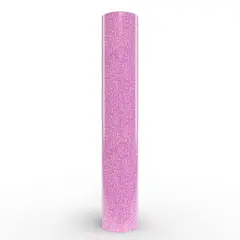 Siser&reg; Glitter Heat Transfer Vinyl, 11.8" x 60" Translucent Lt Pink