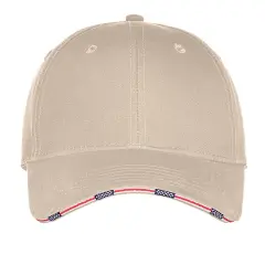 Port Authority&reg; Americana Flag Sandwich Cap Oyster