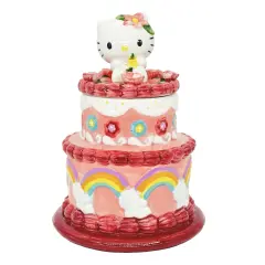 Blue Sky Clayworks Sanrio Hello Kitty Cake 9.25" Cookie Jar