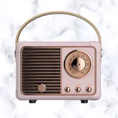 Vintage Inspired Bluetooth Radio Pink
