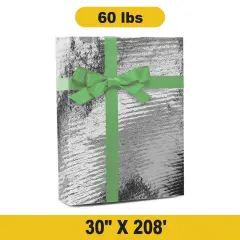 Luxurious Metallic Foil Wrapping Paper Roll 30'' &times; 208'