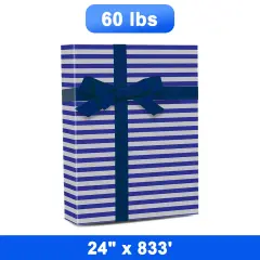 Striped Wrapping Paper 24" x 833" Roll 60 lbs