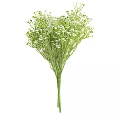 3 White 14 in Artificial FLOWERS Faux Baby Breath Bushes Party Events Supplies