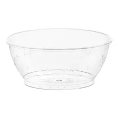 Clear Floral Round Disposable Plastic Soup Bowls - 10 oz. (240 Bowls)