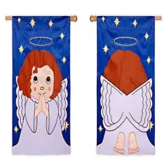 Blessed Angel Banner 2 Sided Applique Flag
