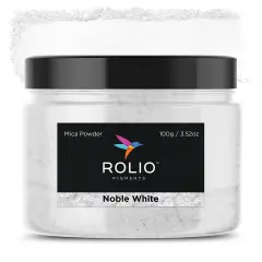 Rolio - 1 Jar Mica Powder (Noble White) - 100g