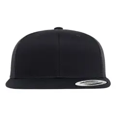 YP Classics&reg; Retro High Profile Trucker Cap Black
