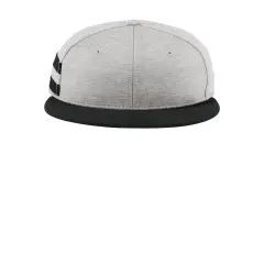 New Era&reg; Shadow Heather Striped Flat Bill Snapback Cap Shadow He/Blck
