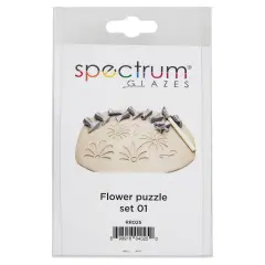 Spectrum Stamps - Flower Puzzle, Set of 10