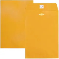 6x9 Clasp Envelopes - 20 Pack, Brown Yellow Manila Envelopes 6x9, 100GSM Heavy Kraft Paper, for Mailing