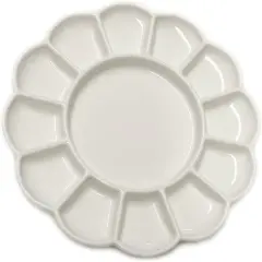 Porcelain Artist Paint Palette, Mixing Ceramic Watercolor Palette, Mixing Tray for Watercolor Gouache Acrylic Oil Painting