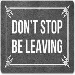 Funny Welcome Doormat Front Porch Decor Rugs With Rubber Back 30"(L) x 18"(W) Don't Stop Be Leaving Go Away Personalized Doormat For Entrance