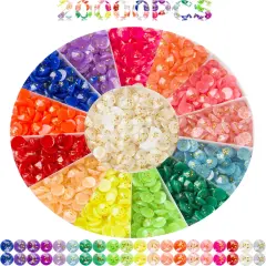 20000PCS Glitter Beads for Diamond Painting, Diamond Painting Beads, Diamond Painting Accessories, 20 Colors Round Diamond Painting Drills Flatback Rhinestones for Crafts, Bead Art or Nails Art, 2.8MM