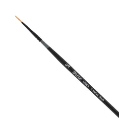 Creative Mark Beste Golden Taklon Liner, #6x0 Artist Paint Brush, Professional Watercolor Brushes, For Acrylic Painting, Short Handle, Sharp Edges, Hand-Tied & Shaped