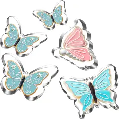 Butterfly Cookie Cutter Set-5 Piece-Butterfly Fondant Biscui Cutters