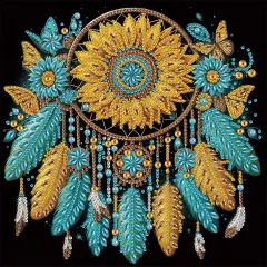 Diamond Painting Kits for Adults Dreamcatcher, 5D Special Shape Diamond Art Kits for Beginners, Crystal Rhinestones Diamond Painting for Home Wall Decoration Gift 12&times;12inch