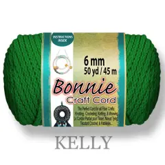 6mm Bonnie Macram&eacute; Craft Cord, 50-Yard, Kelly