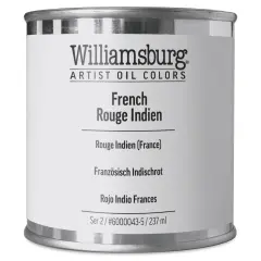Williamsburg Handmade Oil Paint - French Rouge Indien, 8 oz can