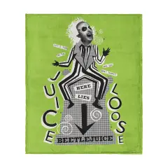 Warner Brothers Beetlejuice Silk Touch Throw Blanket Juice Is Loose