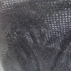 1 Yard Small Dot Confetti Sequin Fabric for Apparel Costumes and Decor 45 Inches Wide Black